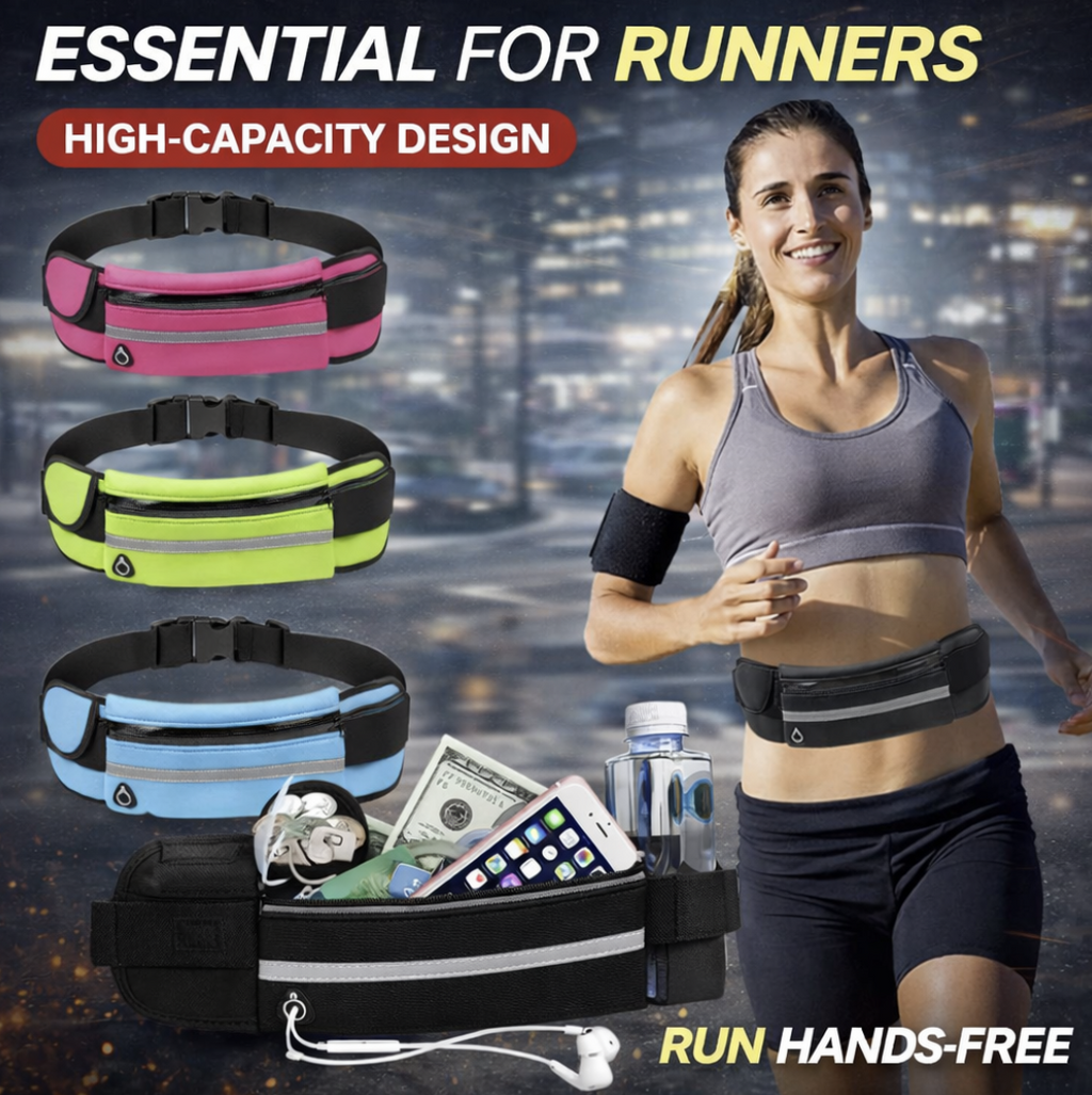 Fitness Waist Bag With Pocket